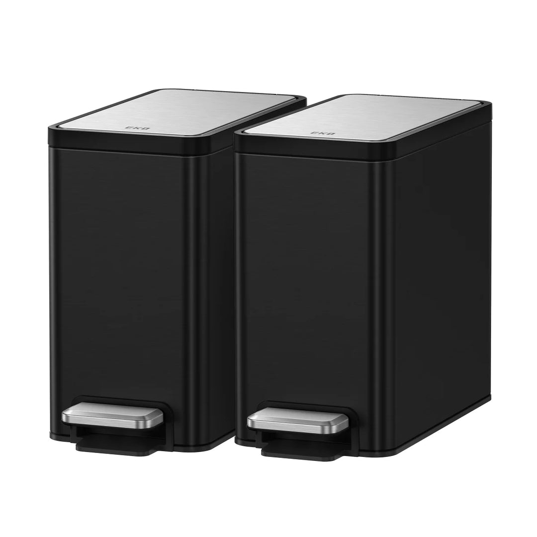 EKO - 6.7 L pedal bin, pack of 2