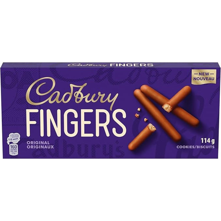 Cadbury Fingers - Biscuits aux chocolats, 114 g