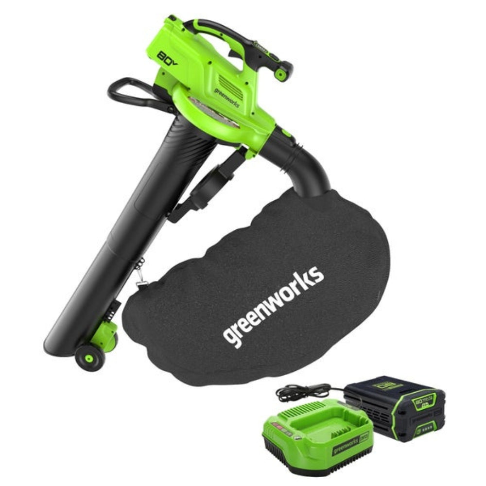 Greenworks - Souffleur aspirateur 80v extérieur