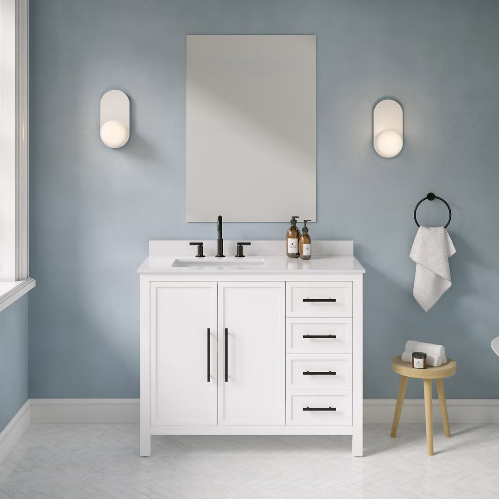 OVE Decors - Eliot 42 in vanity with quartz countertop