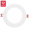 Globe Electric - Set of 12 Slim Integrated Recessed Lights 3 CCT