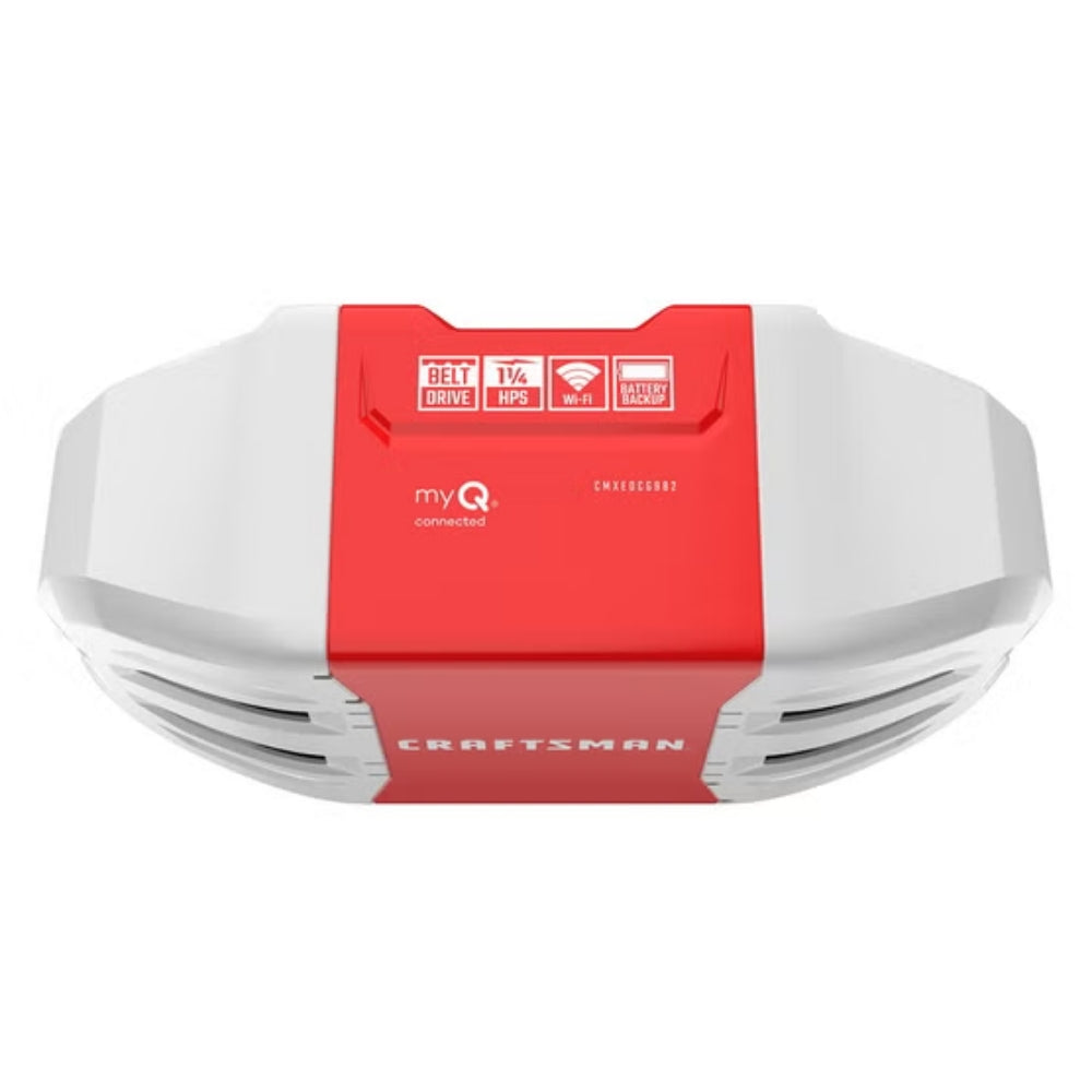 Craftsman - Smart Garage Door Opener 1-1/4 HP with Backup Battery and Camera