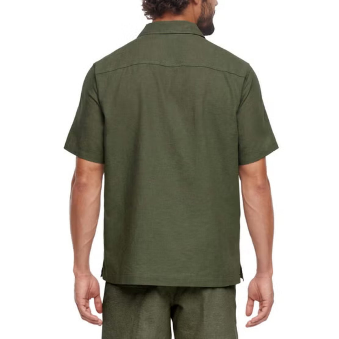 Gap - Chemise à manches courtes en lin mélangé