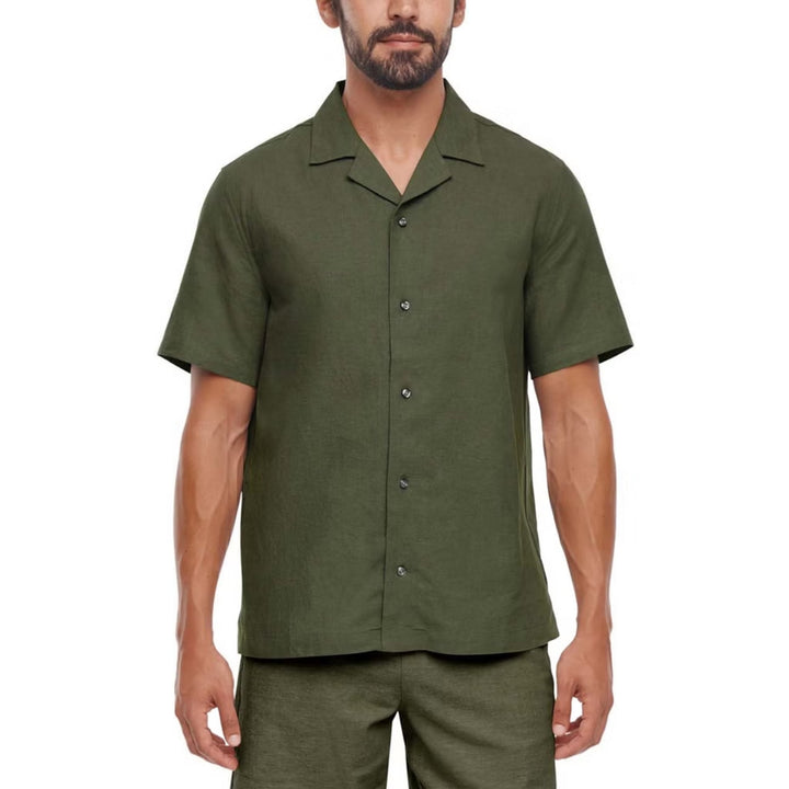 Gap - Chemise à manches courtes en lin mélangé
