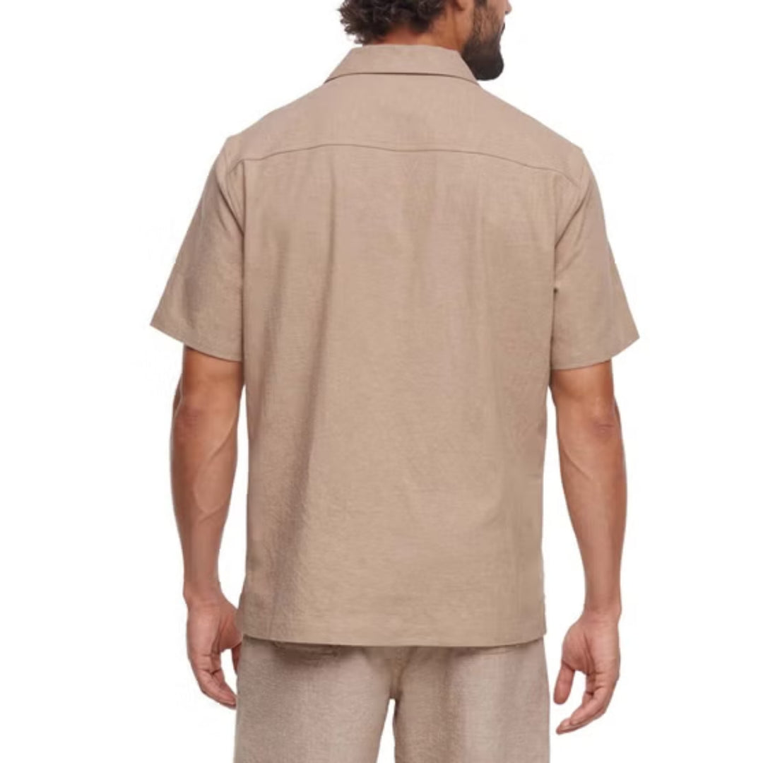 Gap - Chemise à manches courtes en lin mélangé