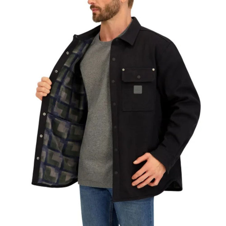 John Deere - Veste chemise en toile molletonnée