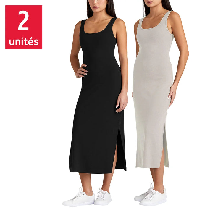 Frank and Oak - Robes débardeurs à côtes, paquet de 2