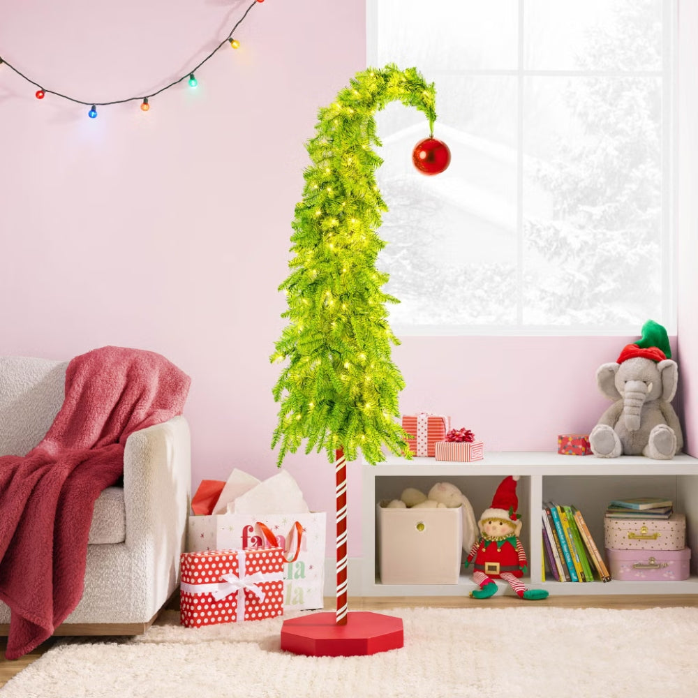 1.8 m (6 ft) decorative tree with LED lights