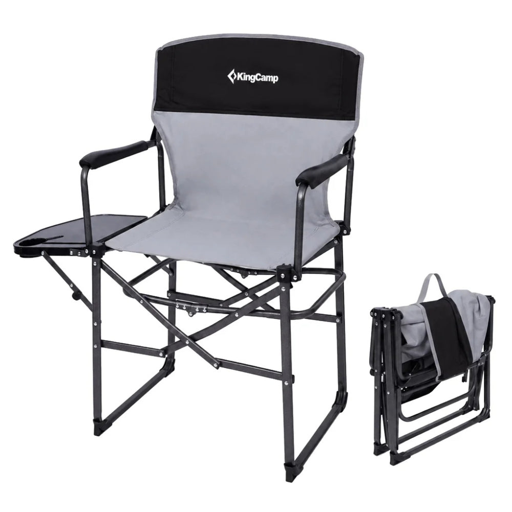 KingCamp - Chaise de réalisateur à pliage rapide avec siège surdimensionné