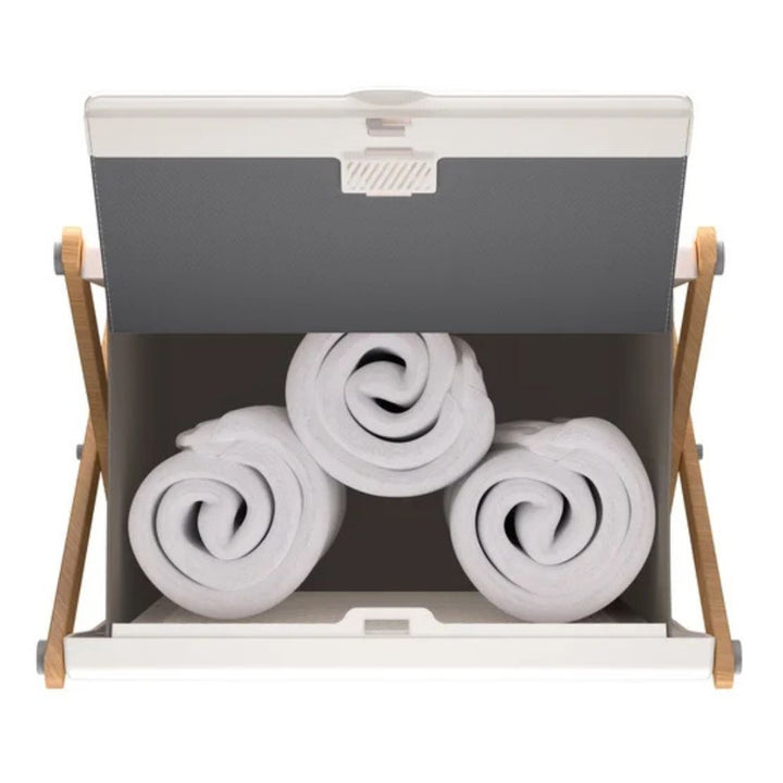 Homedics - XL Heated and Folding Laundry Basket