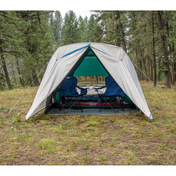 Coleman - 4-Person Cabin Camping Tent with Mosquito Net