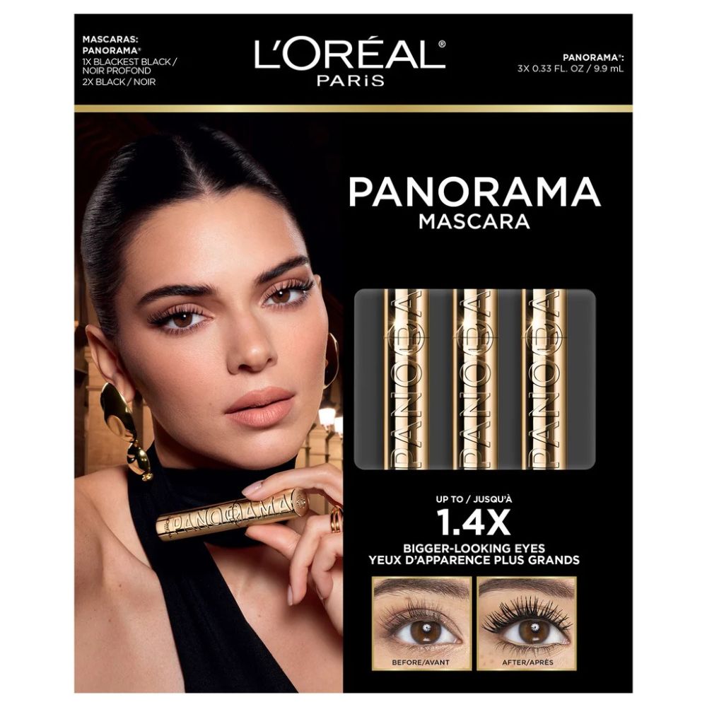 L'Oréal Paris - Mascara Voluminous Panorama, ensemble de 3