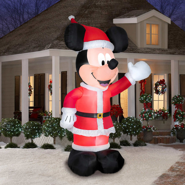 Disney - 3.5 m (11 ft) Giant Mickey Mouse as Santa Claus