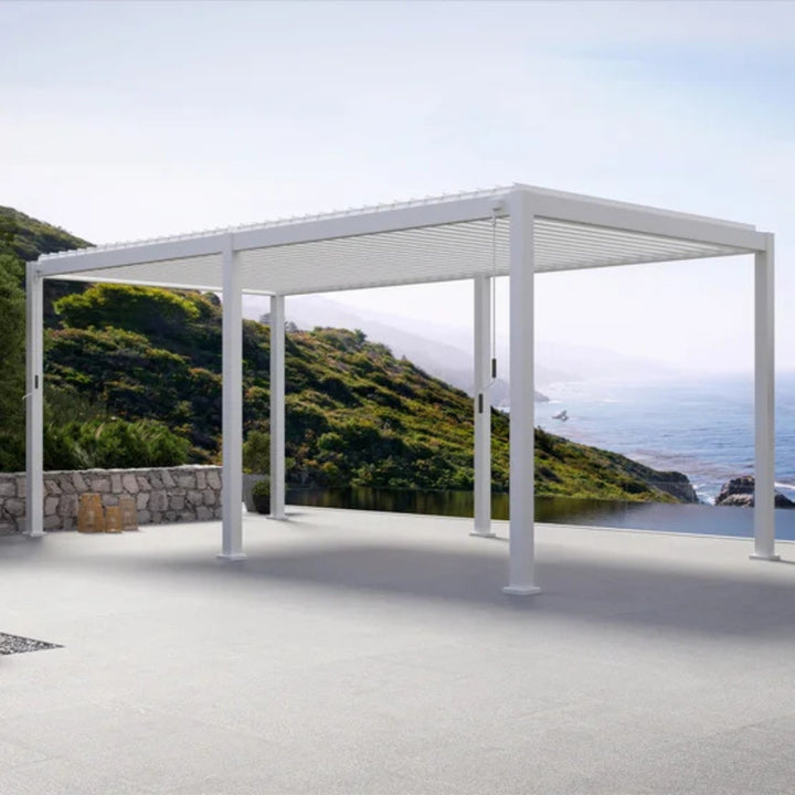 Zhejiang Zhengte Group - Mirador Aluminum Louvered Pergola, 10 ft x 20 ft