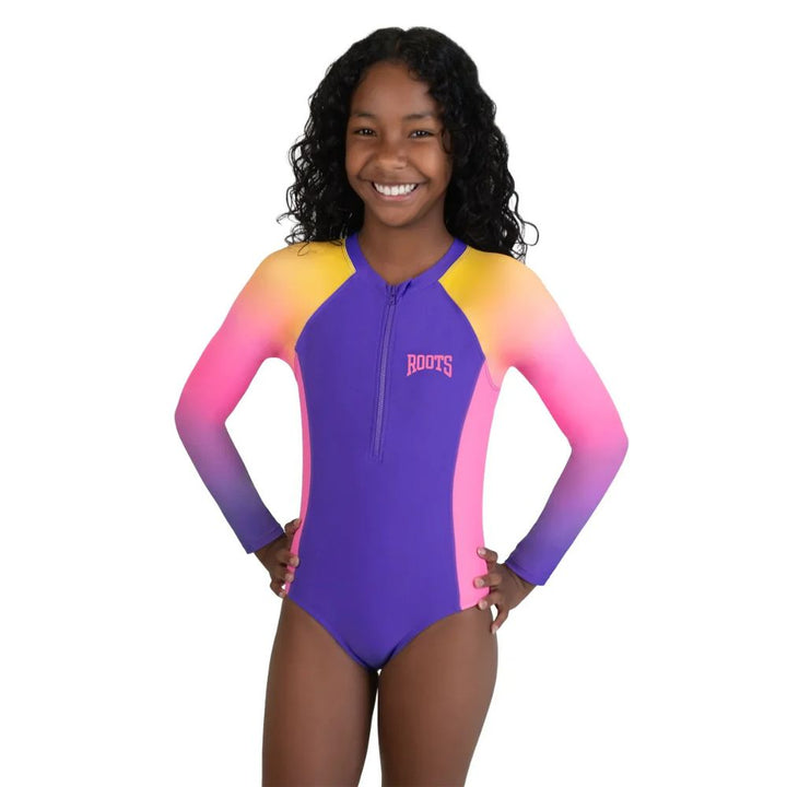 Roots - Maillot 1 pièce manches longues