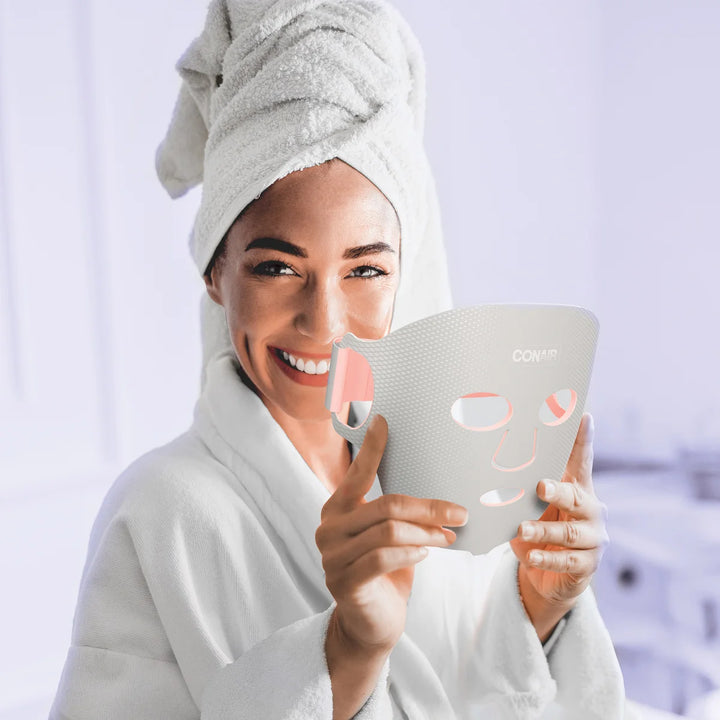 Conair - Masque visage de thérapie à la lumière DEL True Glow