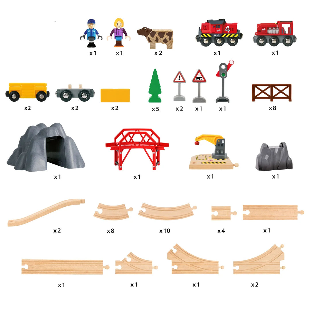 BRIO - Large countryside and transport set