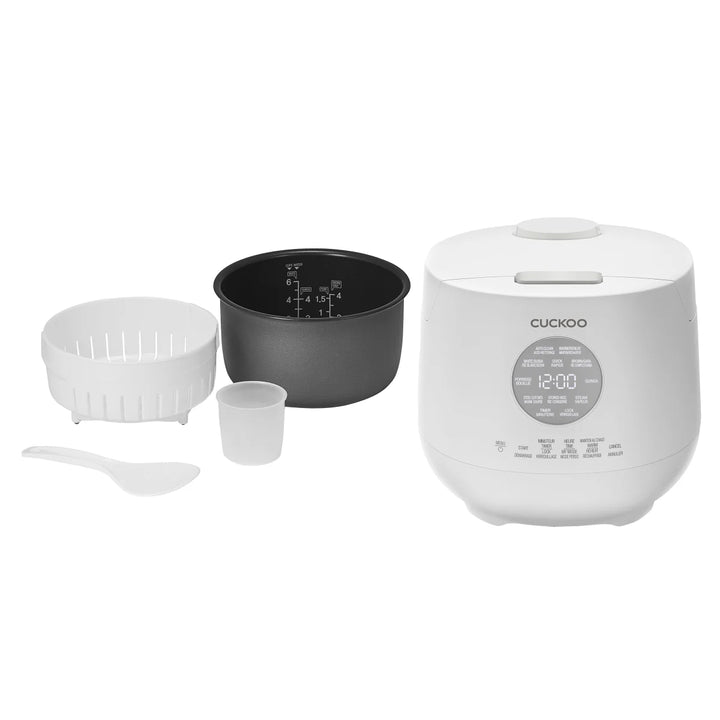 Cuckoo - Cuiseur à riz et chauffe-riz multifonctionnel, 6 tasses