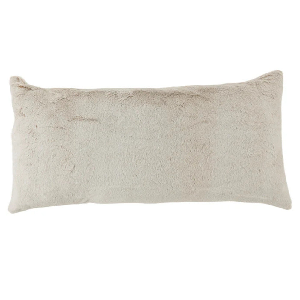 House & Home - Oreiller de corps en simili-fourrure