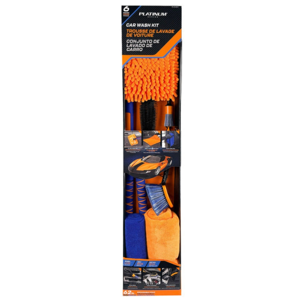 Platinum Series - Trousse de lavage de voiture, 6 pièces