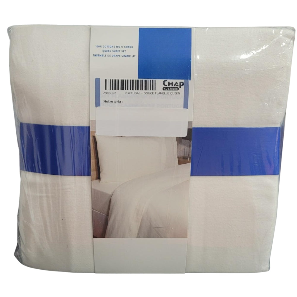 Ensemble de draps en flanelle du Portugal