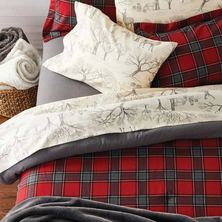 Sleep Comfort - Ensemble couette en flanelle