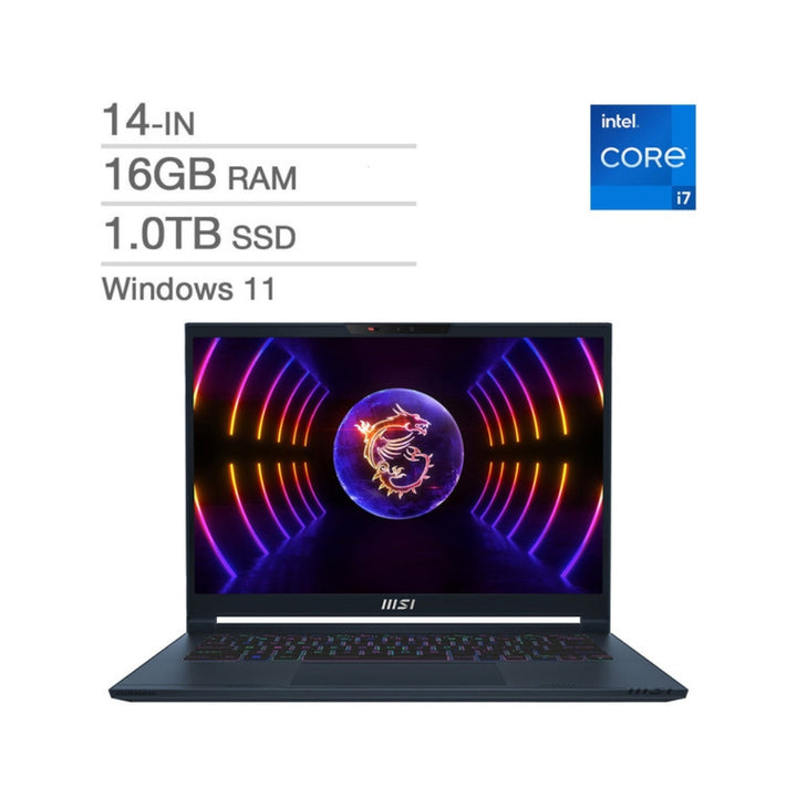 MSI Stealth - Ordinateur portable de jeux de 14 po, Intel Core i7-13620H