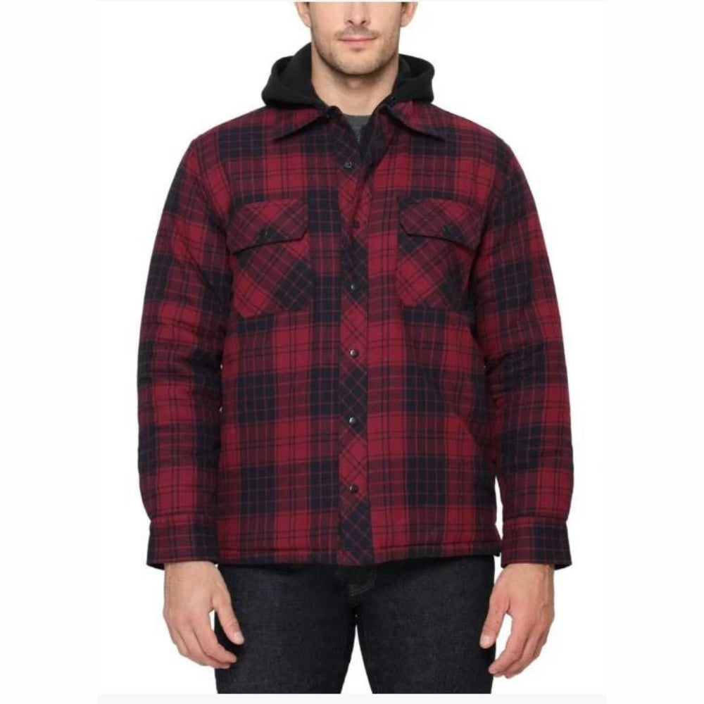 The BC Clothing - Veste chaude en flanelle à capuchon
