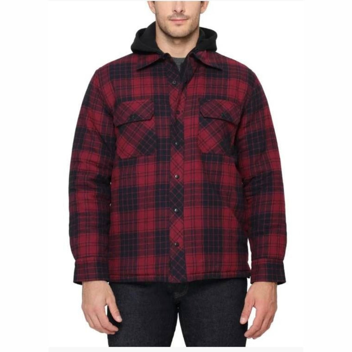 The BC Clothing - Veste chaude en flanelle à capuchon