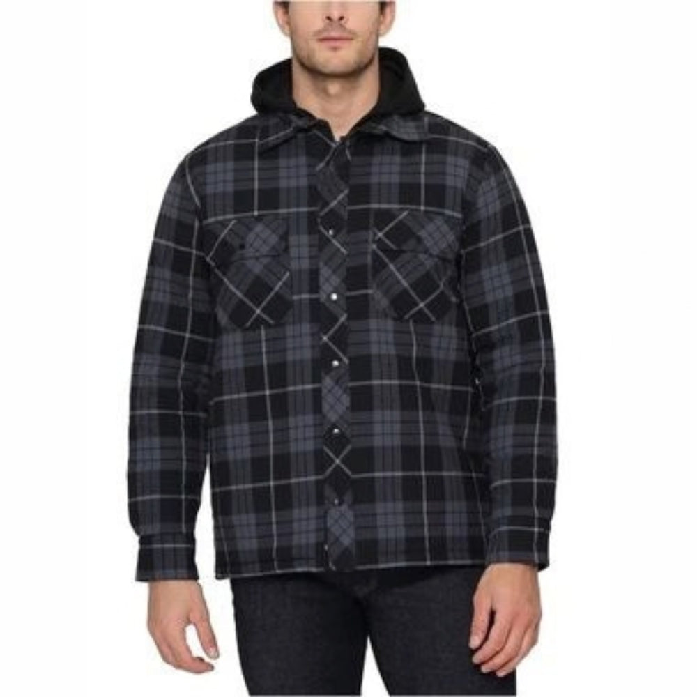 The BC Clothing - Veste chaude en flanelle à capuchon
