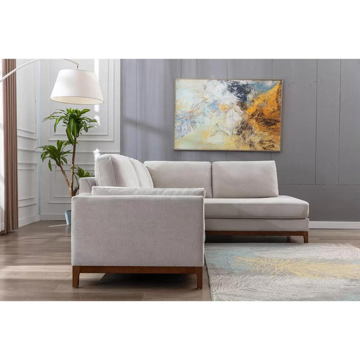 ZOY Home Furnishing - Two Piece Sectional Stationary Sofa (Monroe Model) 