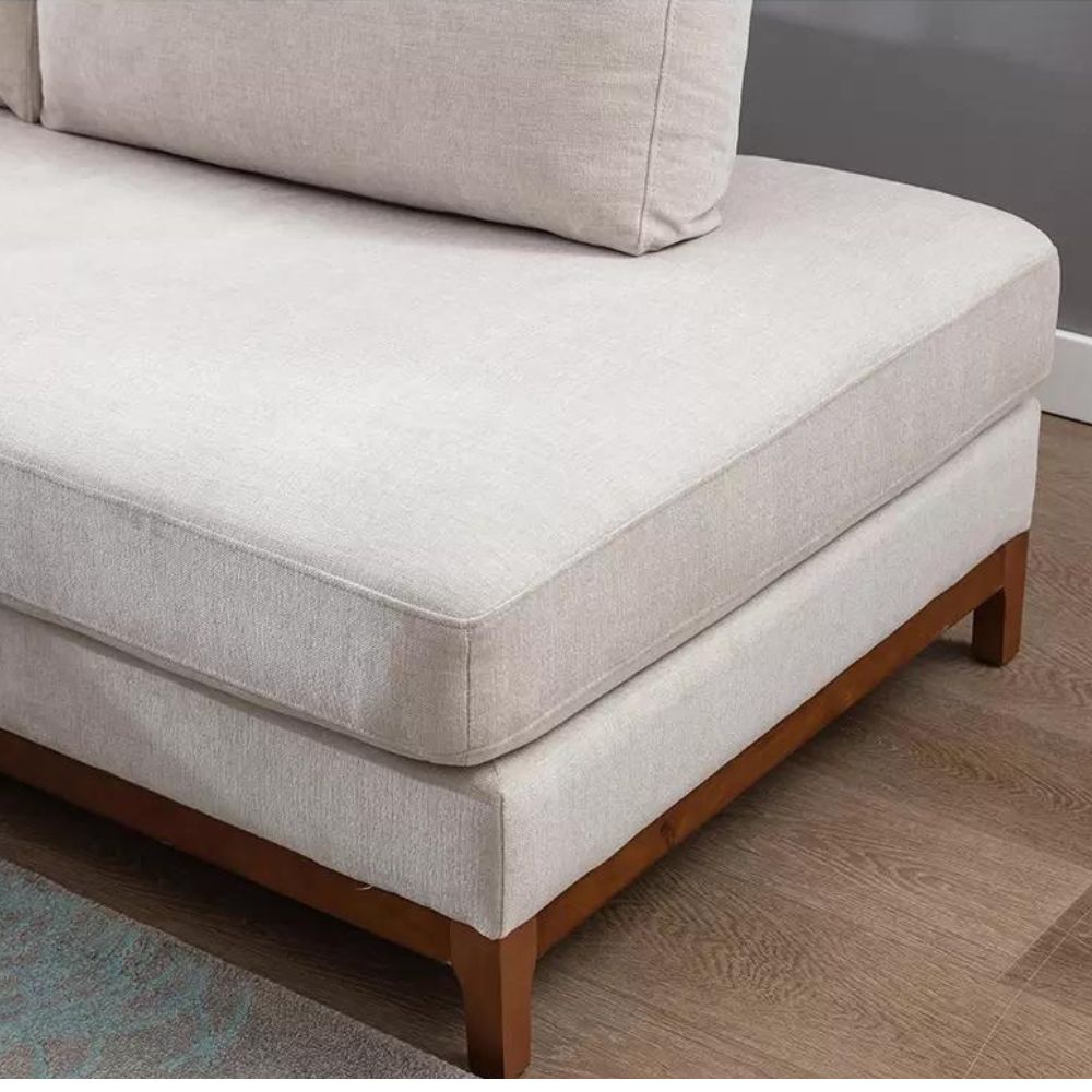 ZOY Home Furnishing - Two Piece Sectional Stationary Sofa (Monroe Model) 