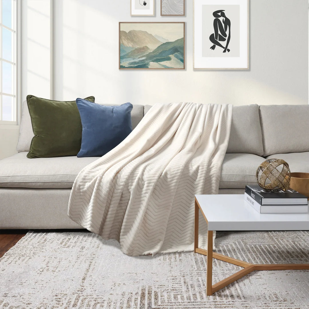 Life Comfort - Jeté texturé surdimensionné