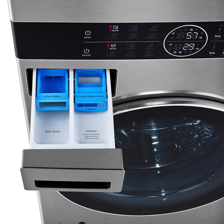 LG - Unité simple WashTower laveuse de 5,2 pi³, sécheuse 7,4 pi³