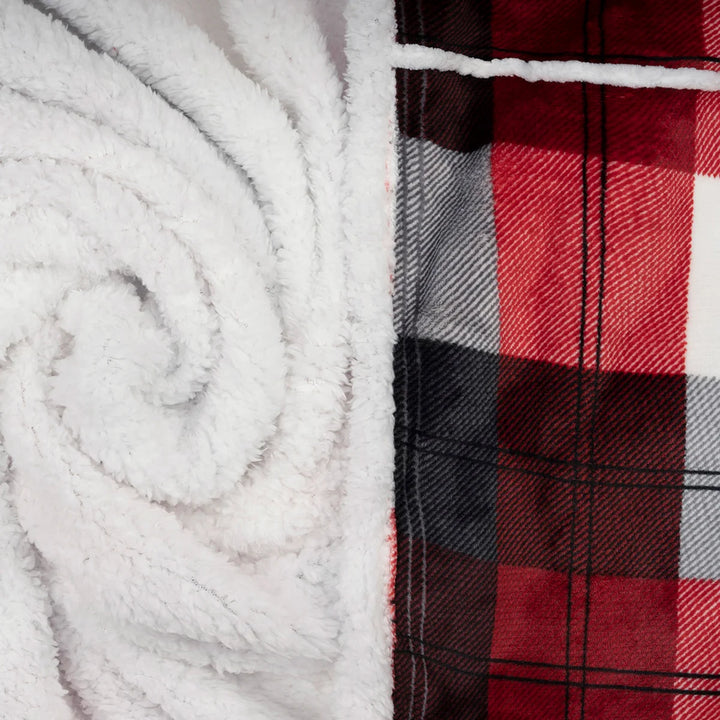 Life Comfort - Jeté à capuchon en sherpa