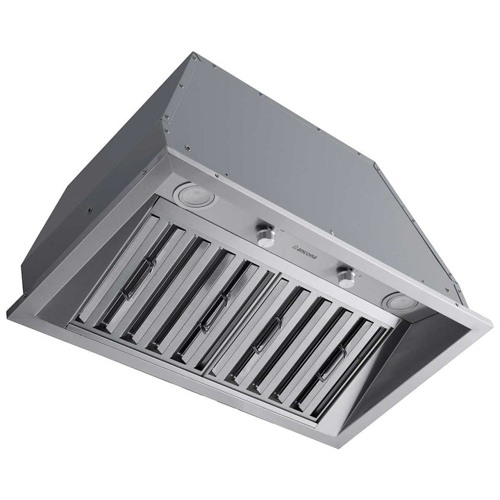 Ancona - Stainless steel ducted range hood, 600 CFM maximum