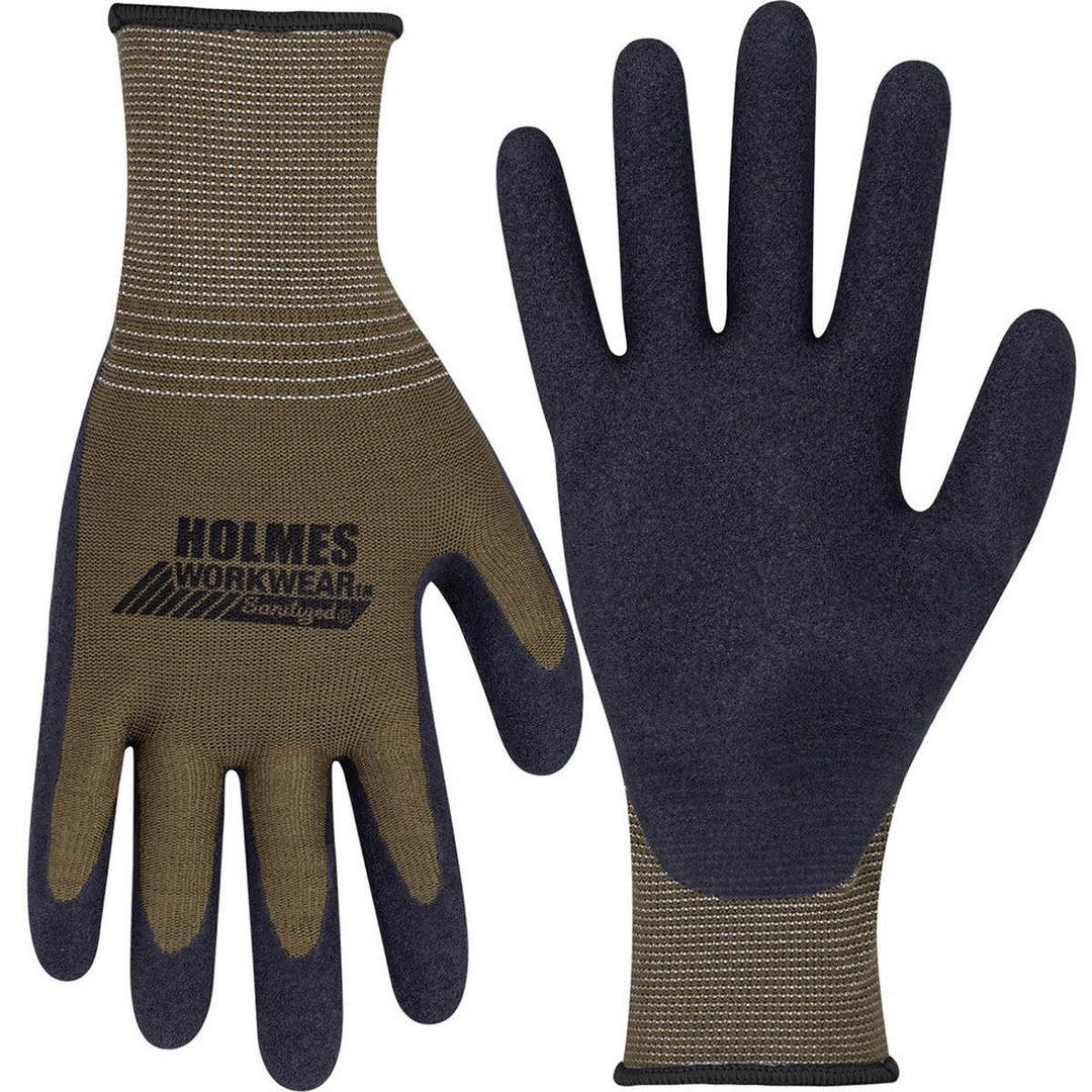 Holmes Latex Foam Coated Gloves, 10 Pack
