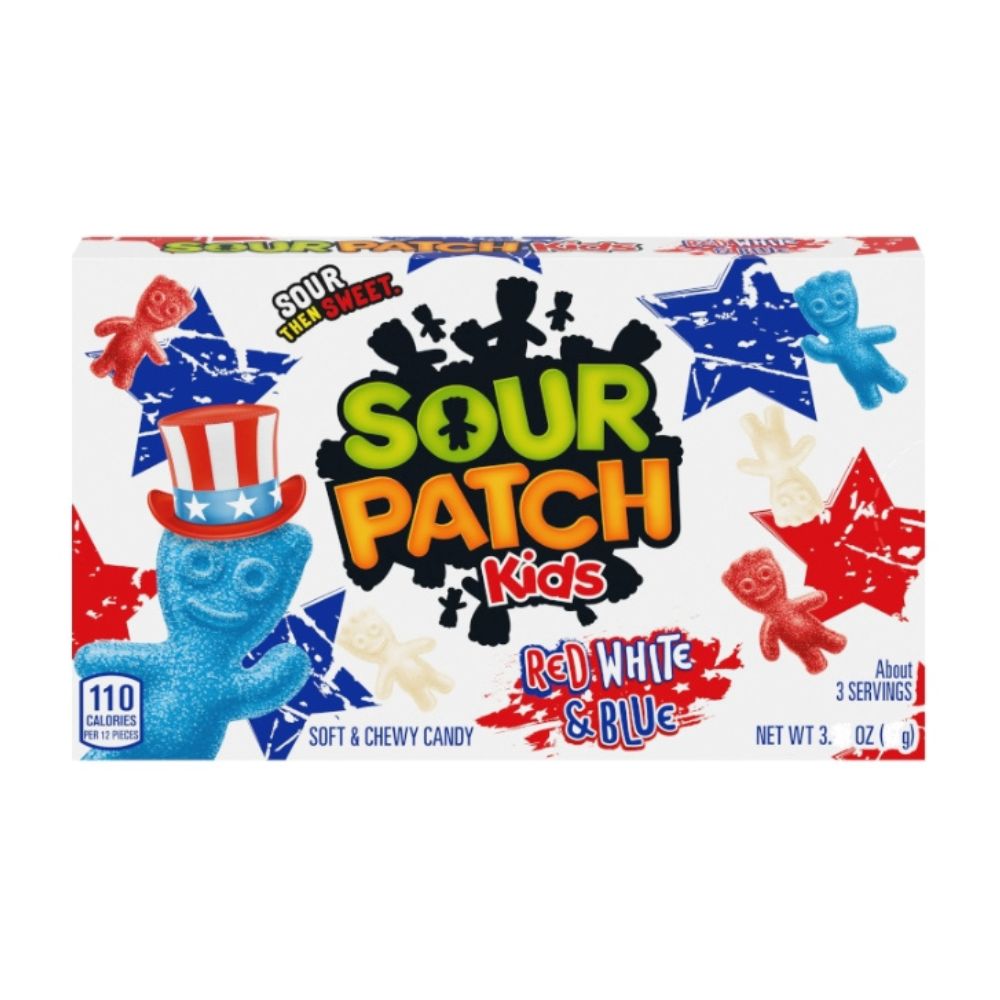 Sour patch  – Rouge, blanc et bleu (87g)