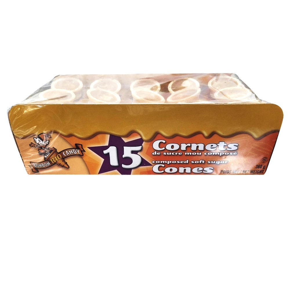 Rio - Lot de 15 cônes de caramel et de sucre