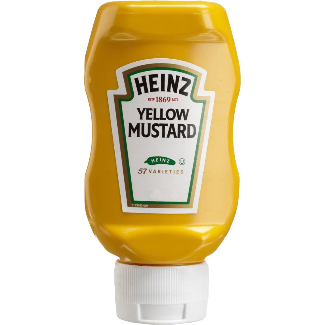 Heinz - Bouteille de moutarde jaune, 375 ml