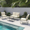 OVE Decors - Ensemble de 4 meubles de conversation pour patio REN Selections Crandon