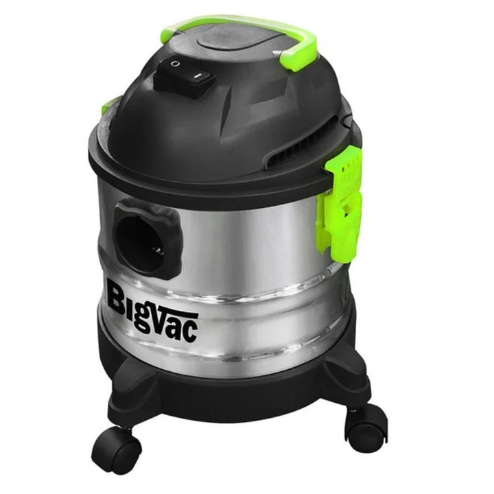 Big Vac - Balayeuse en acier inoxydable, 4 gallons