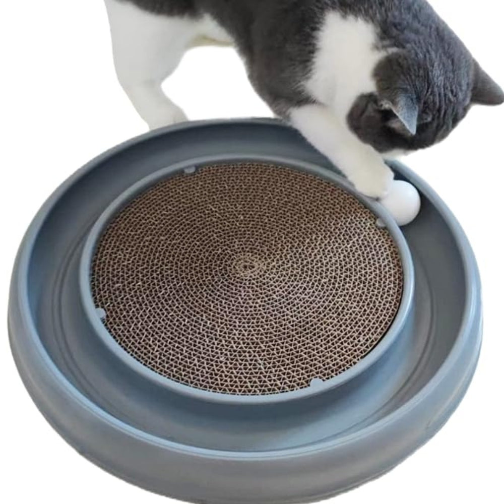 Pet Perfect - Turbo Scratcher for Cats with 45 cm Ball Track