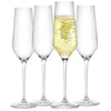 JoyJolt - Layla Crystal Champagne Glasses, Pack of 4