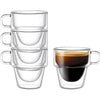 Stoiva - Double-walled insulated espresso cups with handle, pack of 4