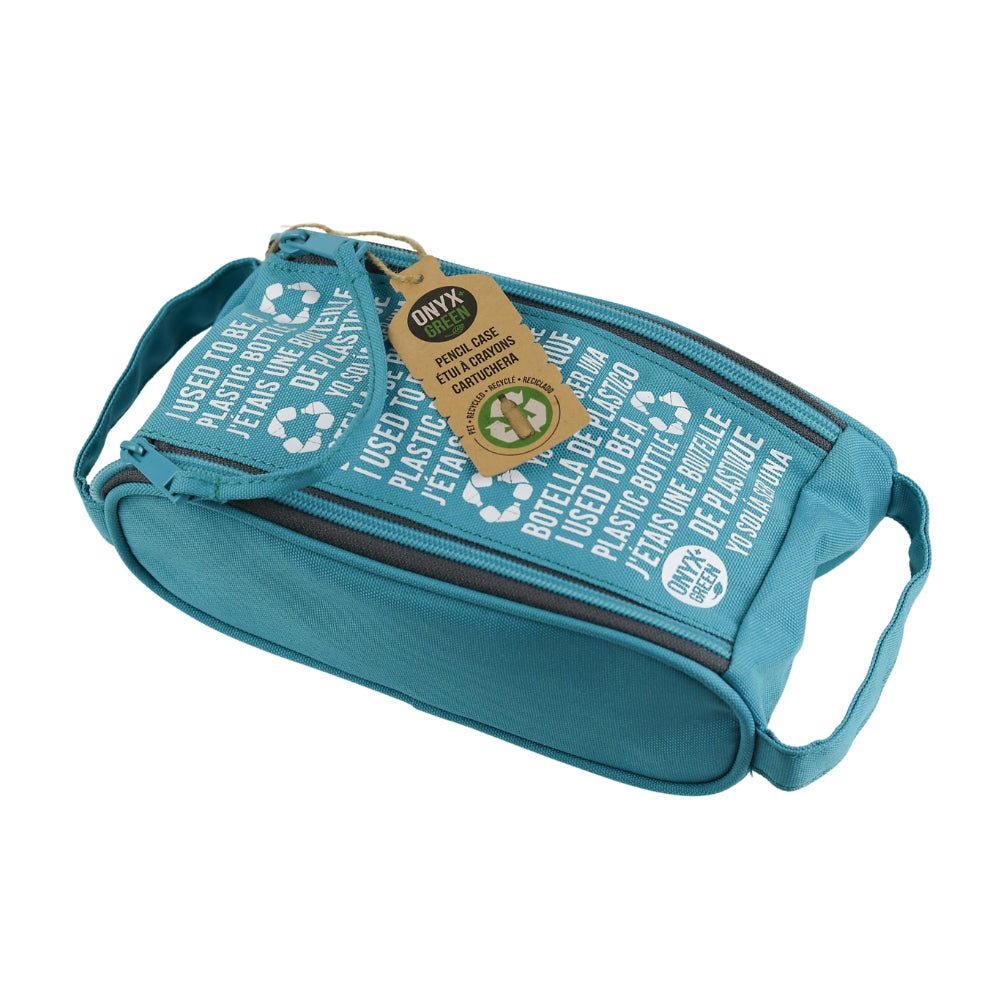 Onyx & Green - Étui à 2 fermetures éclairs