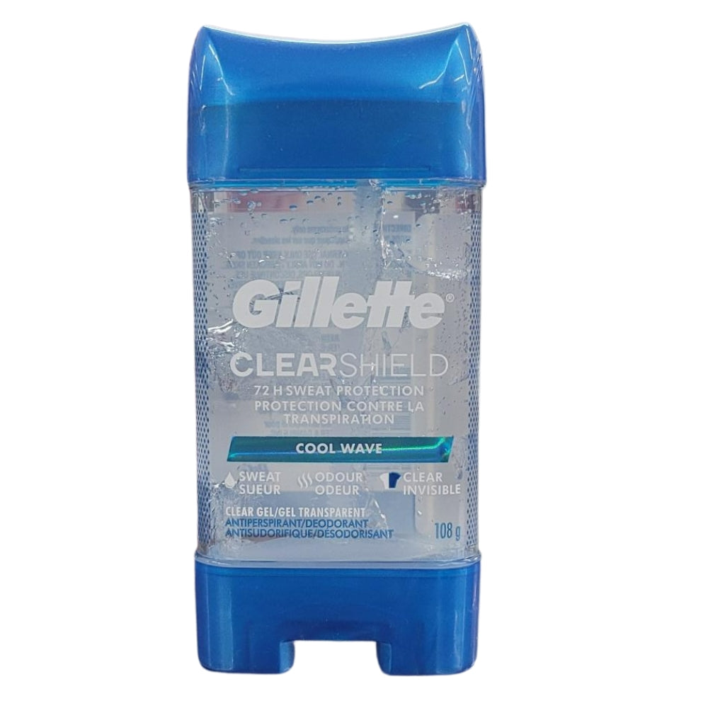 Gillette - Déodorant anti-transpirant Gel transparent Cool Wave 108 ml