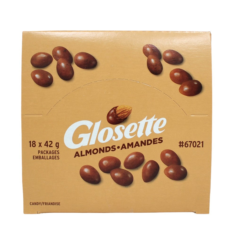 Glosette - Chocolate Covered Almonds, 18 units