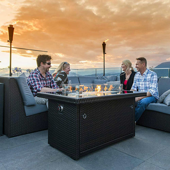 Outland - Ensemble de pare-vent 2 pièces pour table-braséro