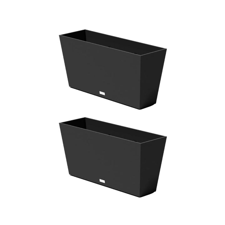 Veradek - Ensemble de 2 jardinières V-resin noires de 79 cm (31 po)